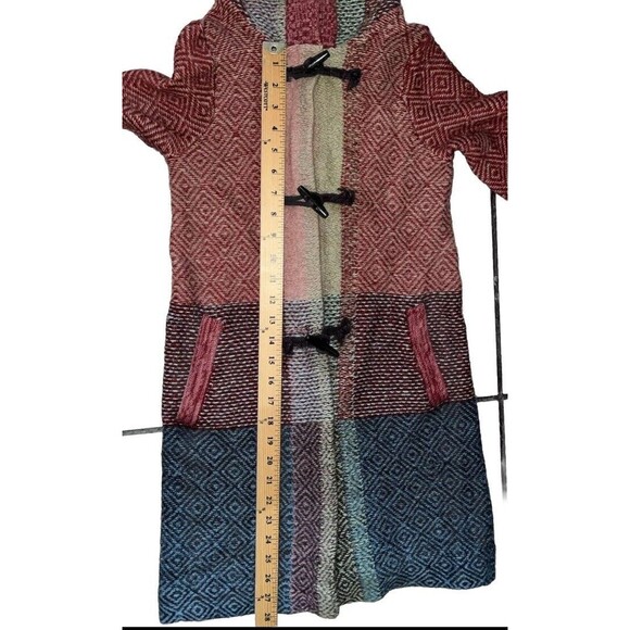 Anthropologie (XS)Sparrow Boho Hoodie Sweater Coat Toggle Lambswool Merino Blend - Picture 10 of 14